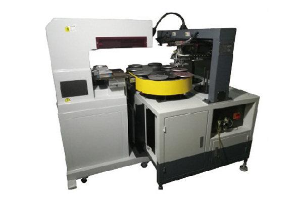Automated printing machine for circular sawblade